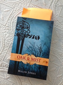 My proof copy of Oak and Mist - each sticky note marks a correction!