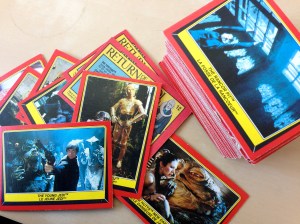 I wanted to use a flashy Star Wars image but copyright and all that. So instead, here are my fabulous bubble gum cards :-)